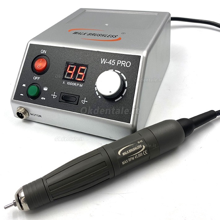 Micromotor lucidatrice w-45 con pedale on-off lucidatrice